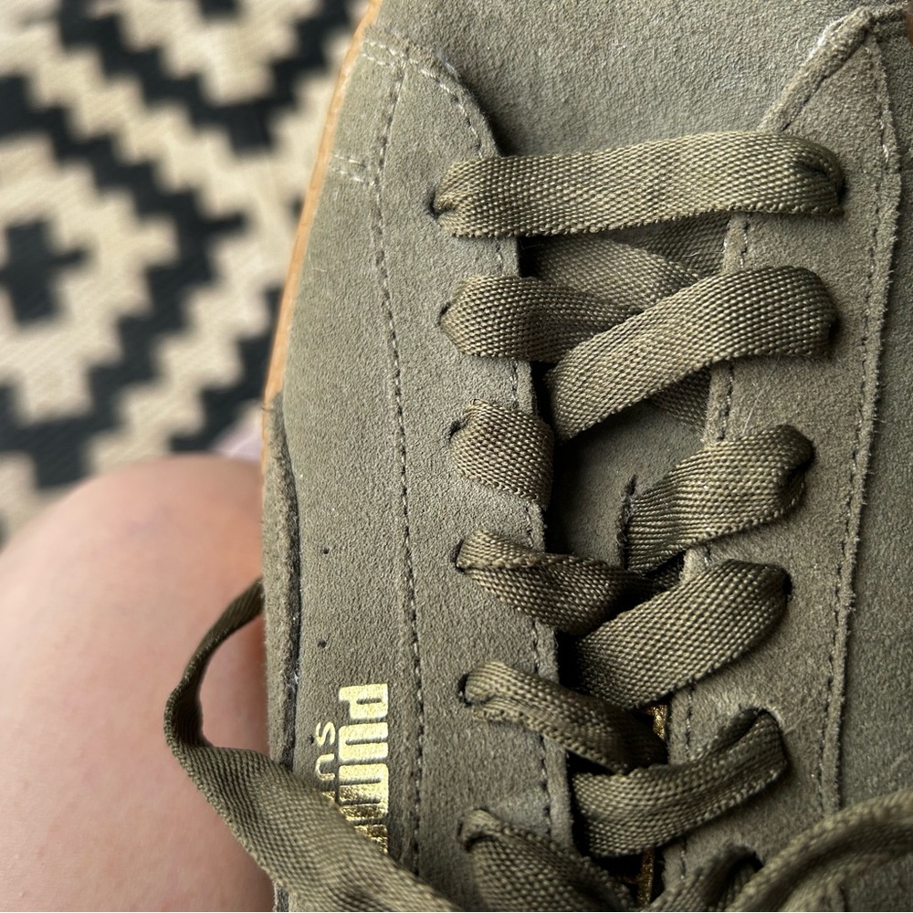 Puma Olive and Gum Men's Sneakers Size 7 - Picture 5 of 6